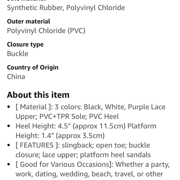 Perphy Lace Platform Heel Slingback Wedges Sandals for Women size 9 - Picture 3 of 3